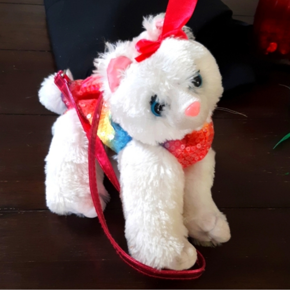 Kitty Cat Purse kids carry companion Stuffed Animal plush
